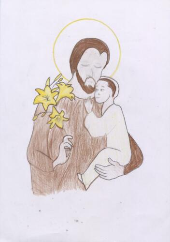 Szent József a gyermek Jézussal